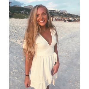 White Wrap Dress!